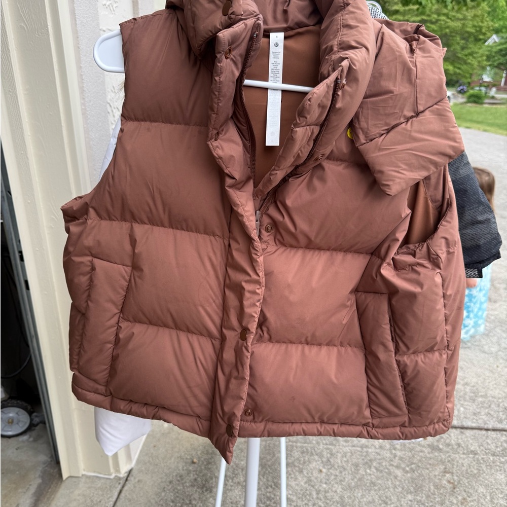 lululemon athletica Brown Quilted Puffer Vest